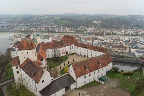 Blick vom Turm auf die Festungsanlage
