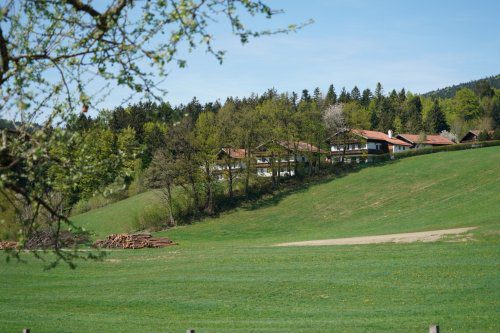 Blick aufs Feriendorf