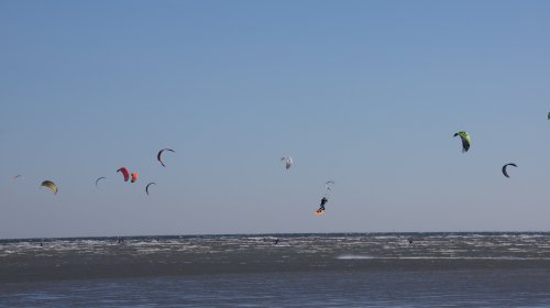 Kiter in Aktion